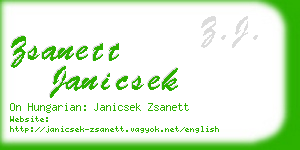 zsanett janicsek business card